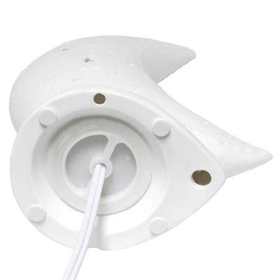 Porcelain Moon Shaped Table Lamp White - Simple Designs - Image 7