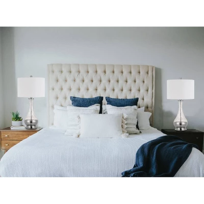 27" Pair Of Potenza Glass Table Lamp Clear - Cal Lighting - Image 2