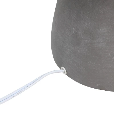 Round Concrete Table Lamp With Shade Black - Simple Designs - Image 5
