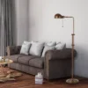 42" X 58" Adjustable Height Croby Metal Floor Lamp Rust - Cal Lghting