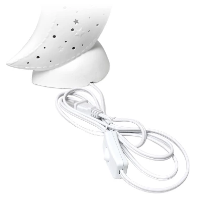 Porcelain Moon Shaped Table Lamp White - Simple Designs - Image 8