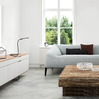 LED 12" Arden Desk Lamp With USB Cable Matte Black (Includes LED Light Bulb) - Globe Electric - Image 3