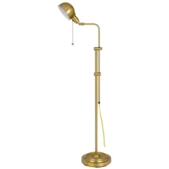 42" Croby Metal Pharmacy Floor Lamp Antique Brass - Cal Lighting