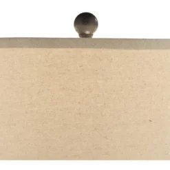 Franklin Iron Works Lucas Industrial Table Lamps Set Of 2 With Round Risers 27 1/2" Tall Bronze With USB Nightlight LED Oatmeal Drum Shade For Desk