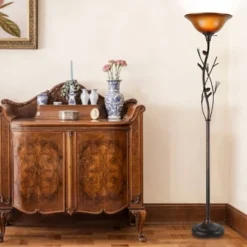 72" 3-way Metal Pinecone Torchiere Floor Lamp Rust Finish - Cal Lighting