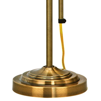 22" X 26" Adjustable Metal Pharmacy Table Lamp Antique Brass - Cal Lighting - Image 2