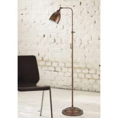 46" X 62" Adjustable Height Metal Floor Lamp Rust Finish - Cal Lighting - Image 2