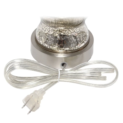 Paseo Mercury Table Lamp With Fabric Shade Silver - Lalia Home - Image 6