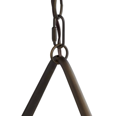 Franklin Iron Works Heritage Bronze Linear Island Pendant Chandelier 44" Wide Farmhouse Rustic Clear Glass 10-Light Fixture For Dining Room Kitchen - Image 3