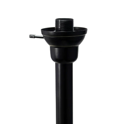 Torchiere Floor Lamp With 2 Reading Lights And Scalloped Glass Shades Restoration Bronze - Lalia Home - Image 4