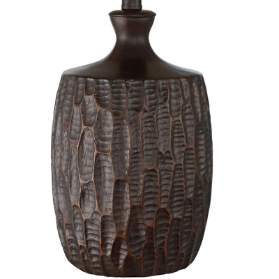 Franklin Iron Works Kelly Rustic Farmhouse Table Lamp 25 1/2" High Brown Mica Drum Shade For Bedroom Living Room Bedside Nightstand Office Kids Family - Image 2