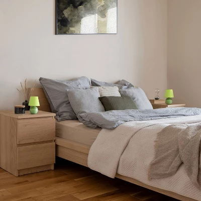 8.66" 2pk Petite Ceramic Orb Base Bedside Table Lamps With Matching Tapered Drum Shade Green - Creekwood Home - Image 8