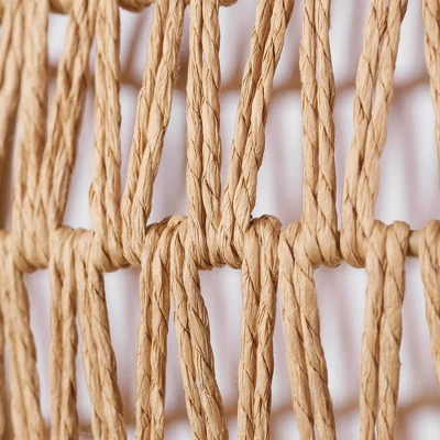 Tika 1-Light Natural Blonde Pendant Lighting With Twine Shade - Globe Electric - Image 5