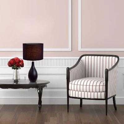 Oval Bowling Pin Base Ceramic Table Lamp - Simple Designs - Image 2