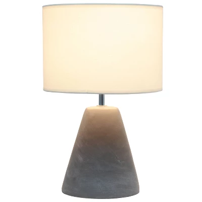 Pinnacle Concrete Table Lamp With Shade White - Simple Designs