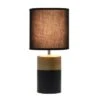 Two-Tone Basics Table Lamp Black - Simple Designs