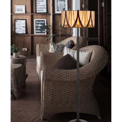 60" Metal Floor Lamp Black - Cal Lighting