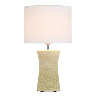 Ceramic Hourglass Table Lamp - Simple Designs