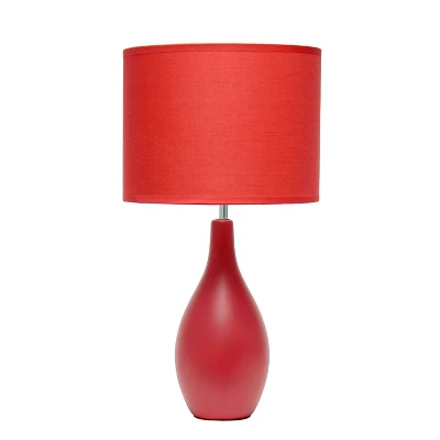 Oval Bowling Pin Base Ceramic Table Lamp - Simple Designs - Image 13