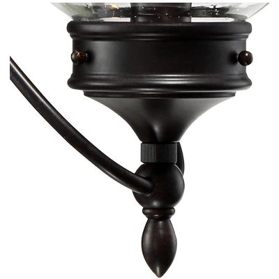 Franklin Iron Works Carriage Outdoor Wall Light Fixture Bronze LED 26 3/4" Clear Seedy Glass For Post Exterior Barn Deck House Porch Yard Posts Patio - Image 4