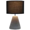 Pinnacle Concrete Table Lamp With Shade Black - Simple Designs