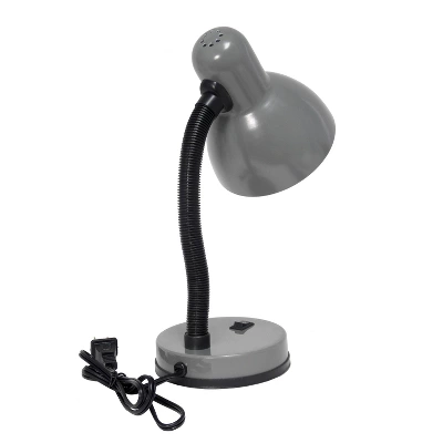 Basic Metal Desk Lamp With Flexible Hose Neck - Simple Designs - Image 9