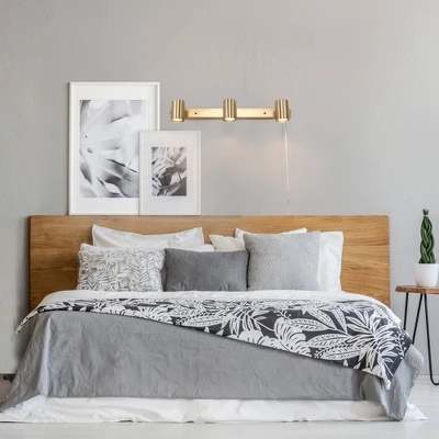 Dale 3-Light Matte Brass Plug-In Track Lighting - Globe Electric - Image 5