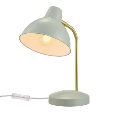 15" Willow Desk Lamp With Pivoting Shade Matte Green - Globe Electric - Image 3