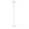 65" 2-Light Dixon Floor Lamp With Frosted Glass Shade Matte White - Globe Electric