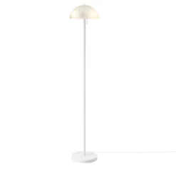 65" 2-Light Dixon Floor Lamp With Frosted Glass Shade Matte White - Globe Electric