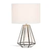 Transparent Triagonal Table Lamp Brass - Lalia Home
