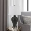 27" Megara Ceramic Pair Of Table Lamp Black - Cal Lighting