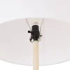 65" Kanana Faux Wood Floor Lamp With White Cotton Shade - Globe Electric