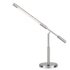 27" Integrated Metal Desk Lamp With USB Ports (Includes LED Light Bulb) Brushed Steel - Cal Lighting
