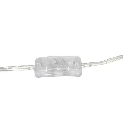 15.25" Modern Ovaloid Glass Bedside Table Lamp With Fabric Shade - Lalia Home - Image 8