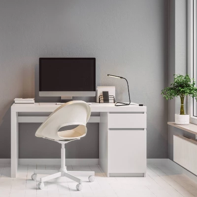 LED 12" Arden Desk Lamp With USB Cable Matte Black (Includes LED Light Bulb) - Globe Electric - Image 2