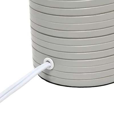 Textured Linear Ceramic Table Lamp - Simple Designs - Image 6