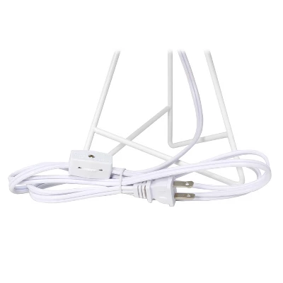 Down To The Wire Table Lamp With Fabric Shade - Simple Designs - Image 6