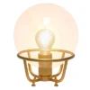 Old World Globe Glass Table Lamp Matte Gold - Lalia Home