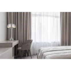 22" Metal Table Lamp Brushed Steel - Cal Lighting