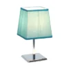 Mini Table Lamp With Squared Empire Fabric Shade Blue - Simple Designs