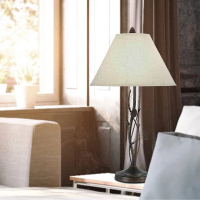 32" Metal Pinecone Table Lamp Rust - Cal Lighting - Image 2