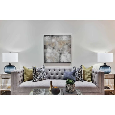 24.25" 3-way Glass Table Lamp Blue - Cal Lighting - Image 2