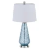 27" Glass Contemporary Table Lamp Blue - Cal Lighting