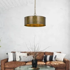 20" X 20" Metal Rochefort Round Chandelier Gold - Cal Lighting