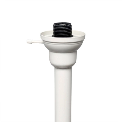 Torchiere Floor Lamp With 2 Reading Lights And Scalloped Glass Shades White - Lalia Home - Image 5