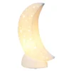 Porcelain Moon Shaped Table Lamp White - Simple Designs