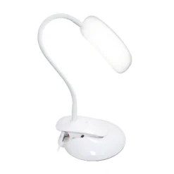 LED Flexi Rounded Clip Light Table Lamp (Includes LED Light Bulb) - Simple Designs