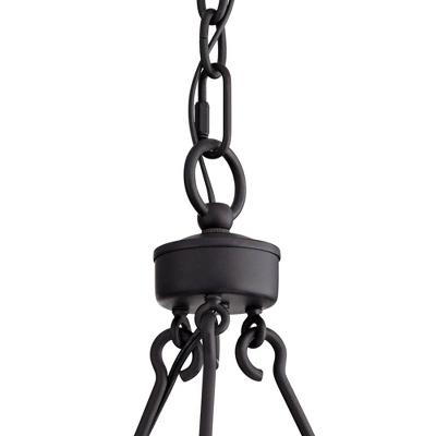 Franklin Iron Works Antler Lodge Black Chandelier 36 3/4" Wide Farmhouse Rustic Antler Deer Horn 6-Light LED Fixture For Dining Room Kitchen Island - Image 3