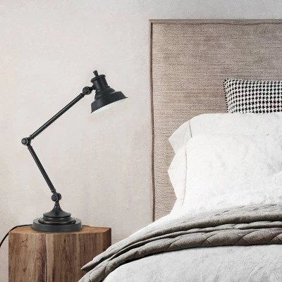 34" Lumen Desk Lamp (Includes LED Light Bulb) Dark Bronze - Cal Lighting - Image 2